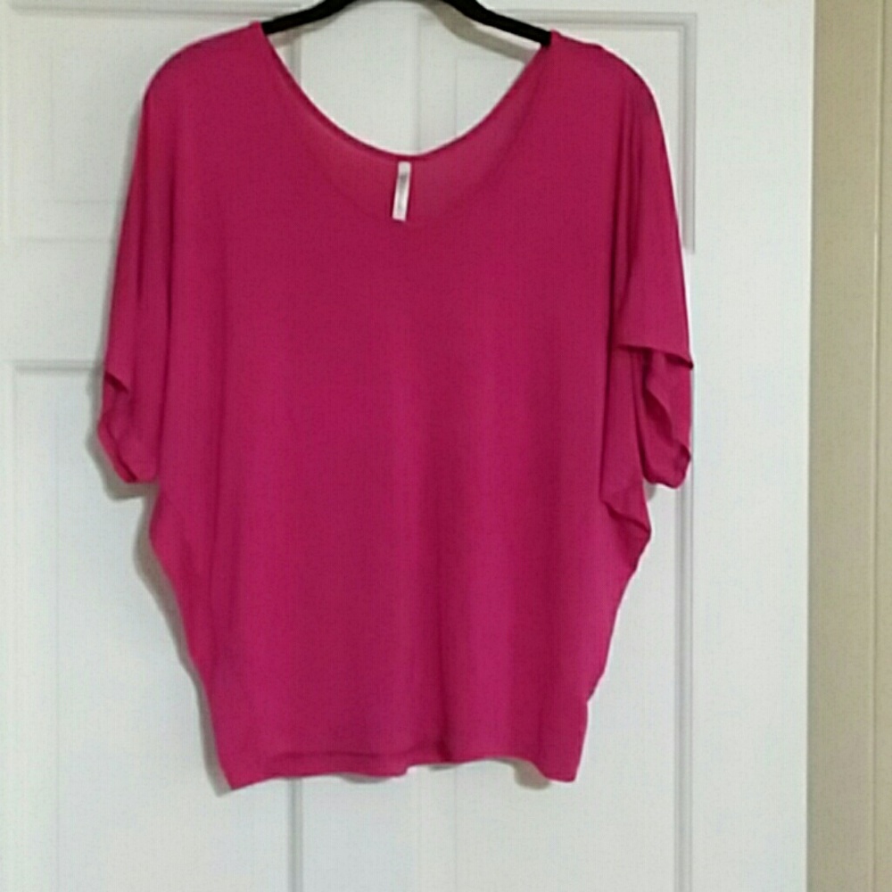 DNA Couture hot pink top